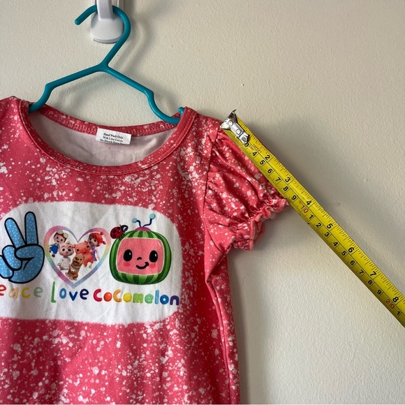 Cocomelon Toddler Girl 2-Piece Outfit Ruffle Sleeve Top & Shorts Set Size 12-18M - Picture 6 of 13